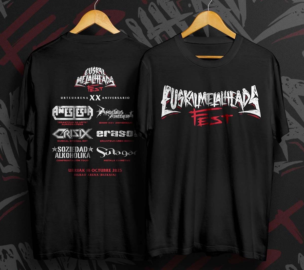 Camiseta Fest bandas Euskalmetalheads Fest